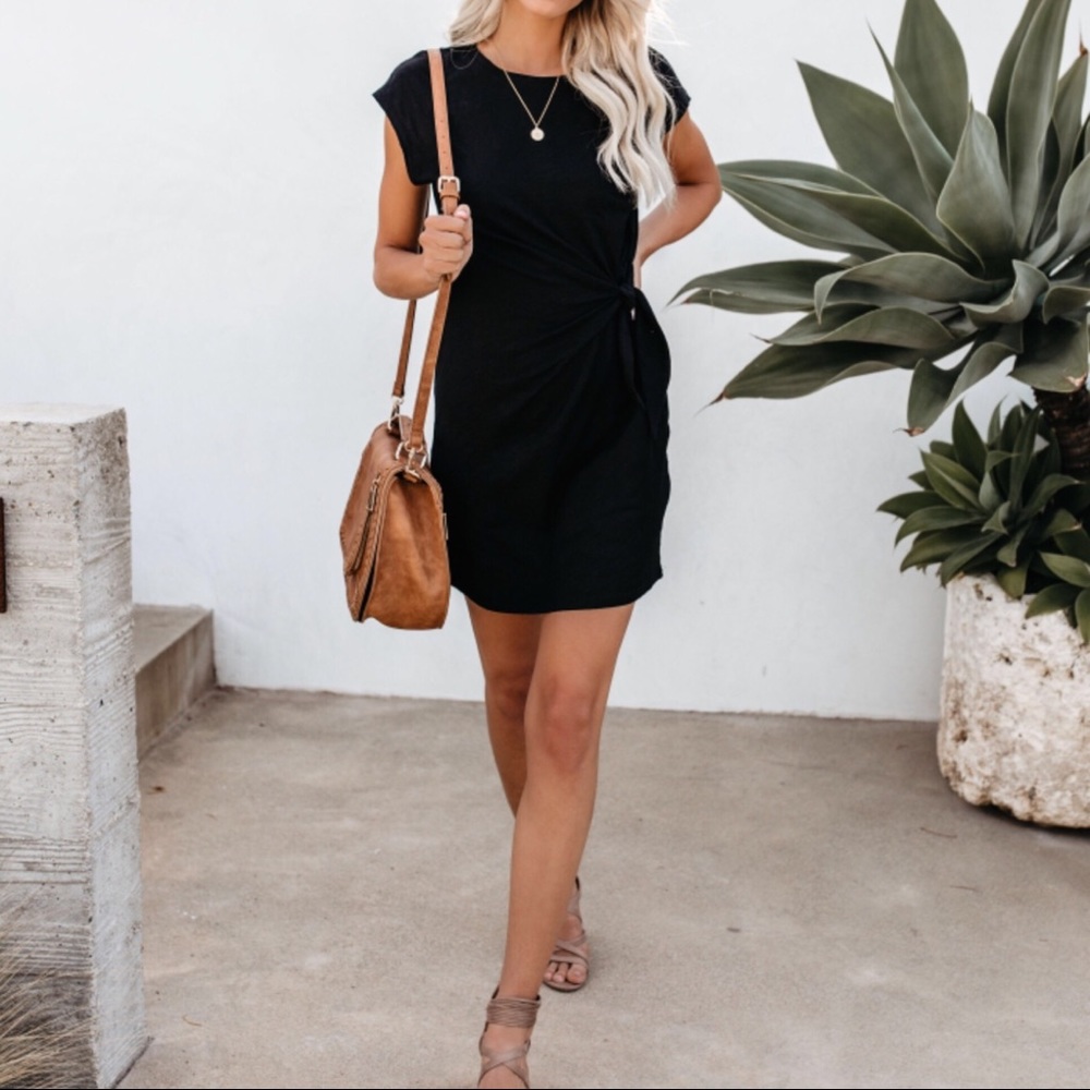 CLEARANCE-FIRM‼️ Knot Your Average T-Shirt Dress - Picture 3 of 7